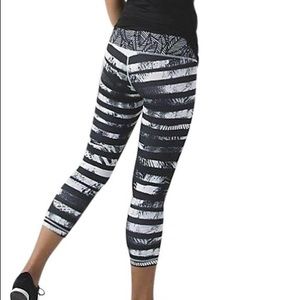 Lululemon Wunder Under Crop II Shady Palms